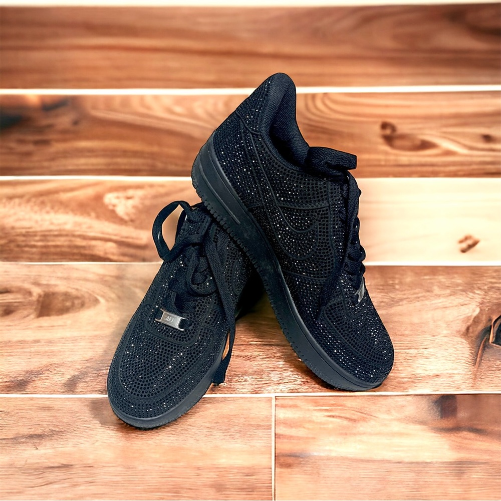 Black studded size 7 shoes